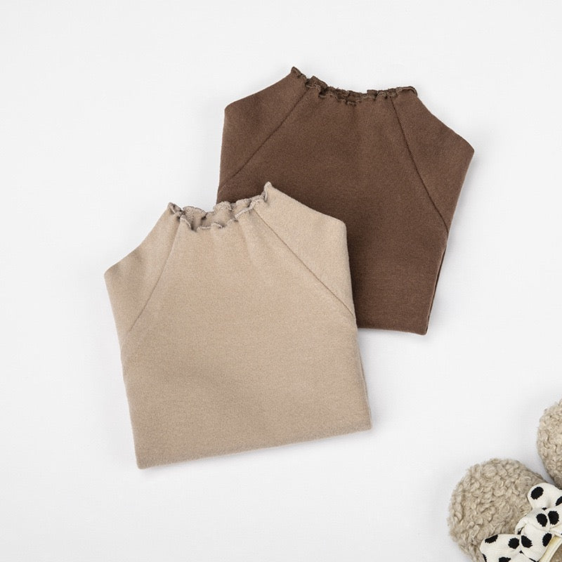 【GIRL】フリルタートルネックカットソー CawaKomostore
