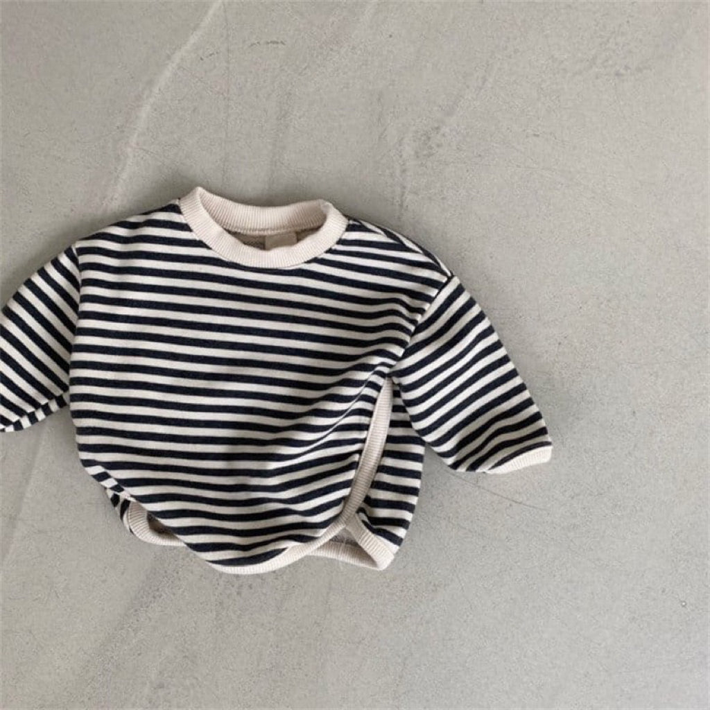【BABY】秋冬ボーダー柄スウェット CawaKomostore
