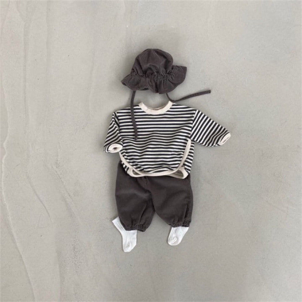 【BABY】秋冬ボーダー柄スウェット CawaKomostore