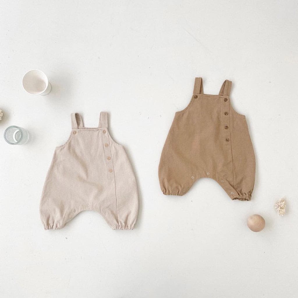 【BABY】コットンサロペットスナップ付き CawaKomostore