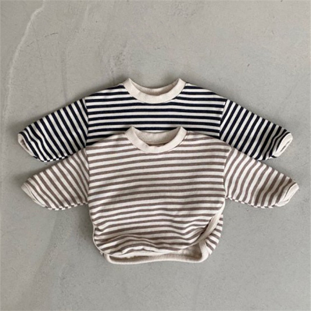【BABY】秋冬ボーダー柄スウェット CawaKomostore