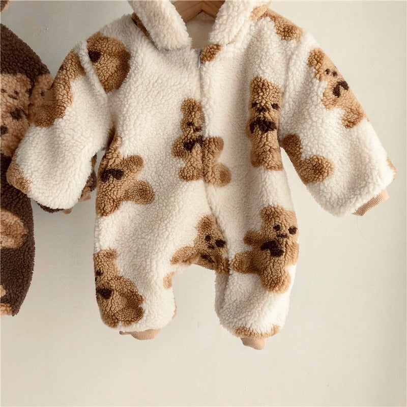 【BABY】モコモコくまさんジャンプスーツ＆アウター CawaKomostore