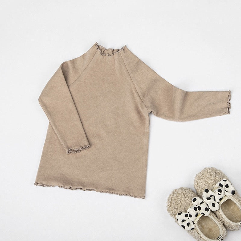 【GIRL】フリルタートルネックカットソー CawaKomostore