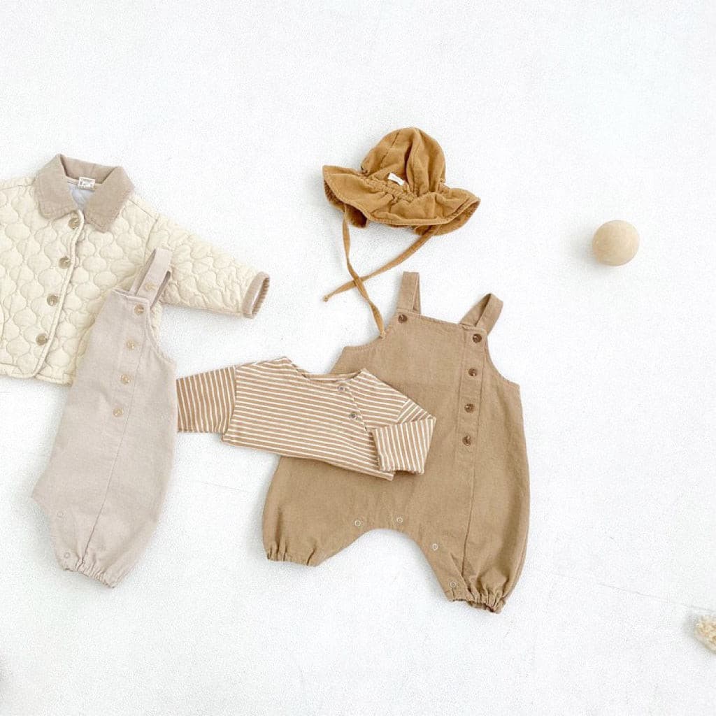 【BABY】コットンサロペットスナップ付き CawaKomostore